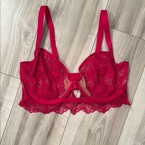 Adore Me Elegant Red Lace Bra- 40DDD (40F)